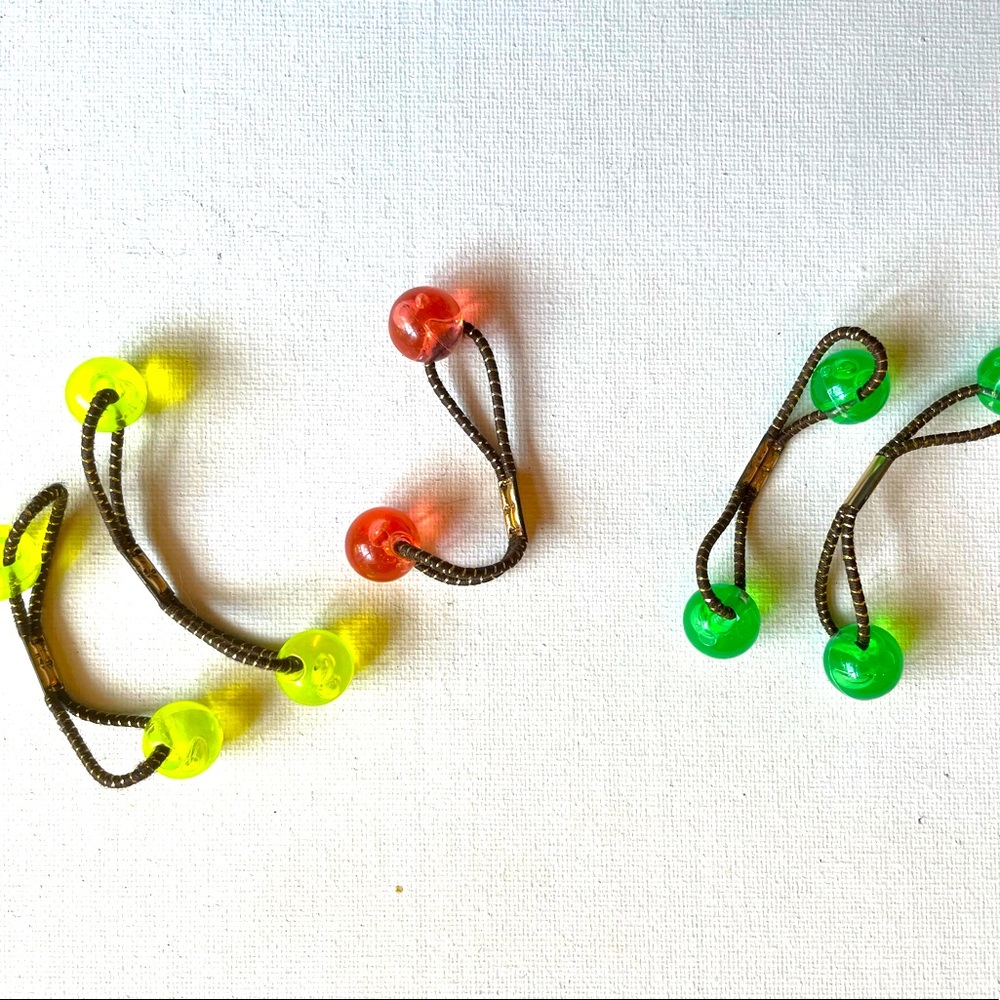 Vintage ball ponytail holders